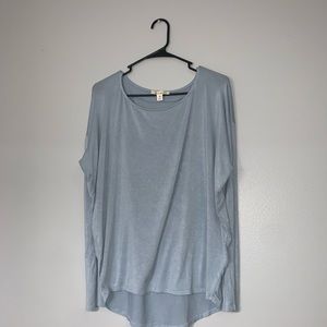 Blue loose-fitting top